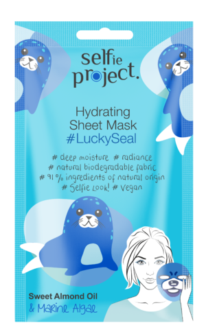 Μάσκα προσώπου υφασμάτινη #luckyseal selfie project 15ml